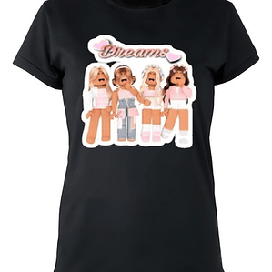 Polera Roblox Niñas Skin Amigas Calidad Video Game Grafimax