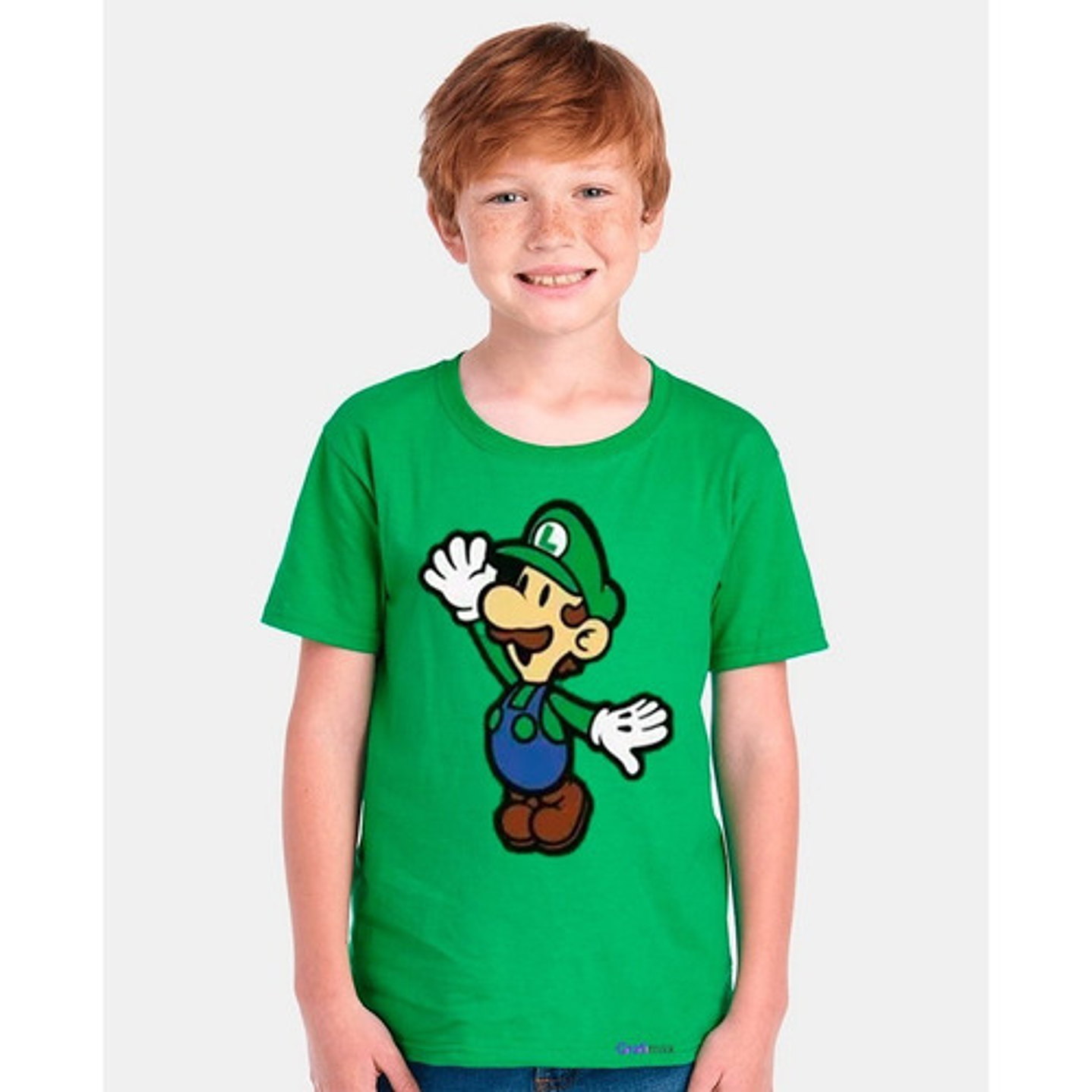 Polera Luigi Chibi Super Mario Bross Odyssey Party Grafimax 1