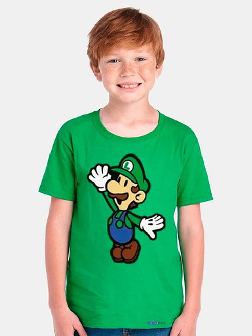 Polera Luigi Chibi Super Mario Bross Odyssey Party Grafimax 1