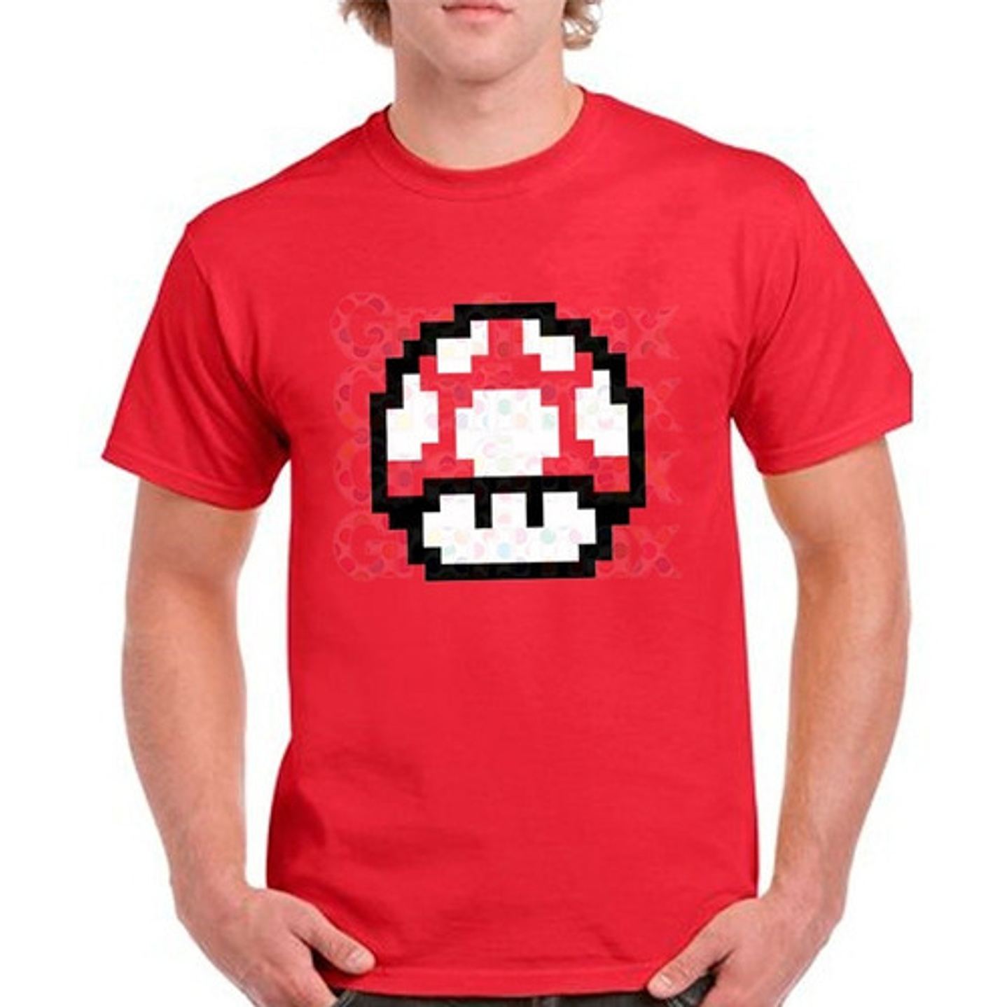 Polera Super Mario Bross Mushroom  Niño Grafimax 1