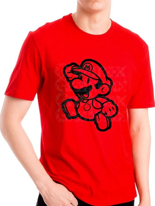Polera Super Mario Red Video Game Grafimax 1