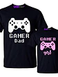 Pack Poleras Gamer Dad Gamer Hija Papá E Hija - Grafimax - Miniatura 1