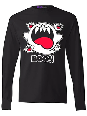 Polera Manga Larga Super Mario Boo!! Fantasma Grafimax