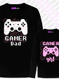 Pack Poleras Gamer Dad Gamer Hija Papá Manga Larga Grafimax - Miniatura 1
