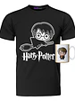 Polera Harry Potter Con Tazón Chibi Grafimax - Miniatura 1