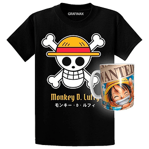 Polera One Piece Monkey D Luffy Tazón Zugaikotsu Anime Grafimax
