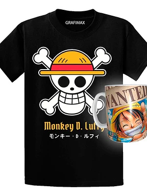 Polera One Piece Monkey D Luffy Tazón Zugaikotsu Anime Grafimax