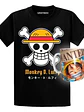 Polera One Piece Monkey D Luffy Tazón Zugaikotsu Anime Grafimax - Miniatura 1