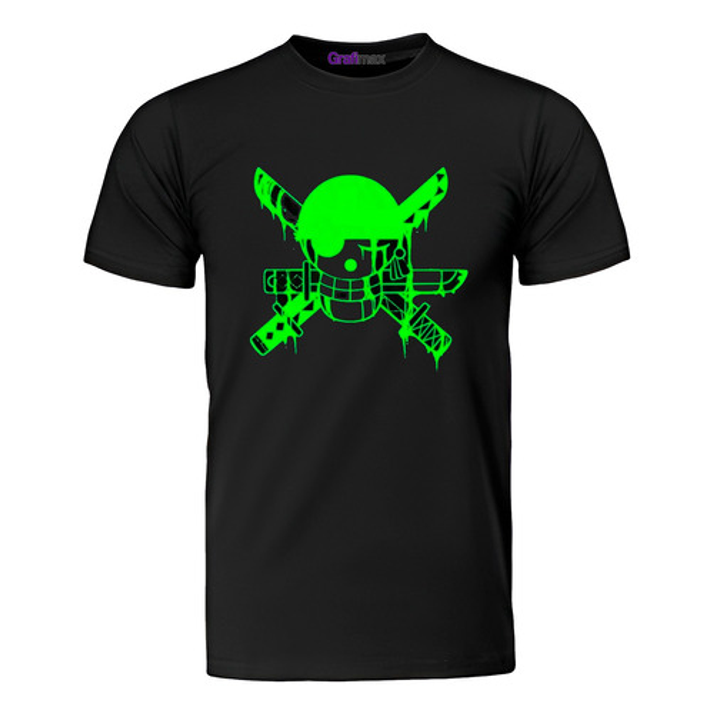 Polera Zoro Calavera Verde One Piece  Luffy Anime Grafimax 1