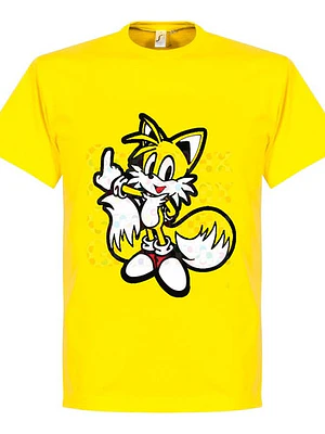 Polera Tails Sonic Colitas Amarilla Grafimax