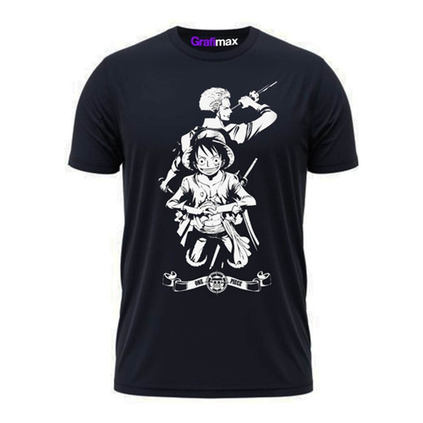 Polera One Piece Monkey D. Luffy & Zoro Juntos Grafimax 1