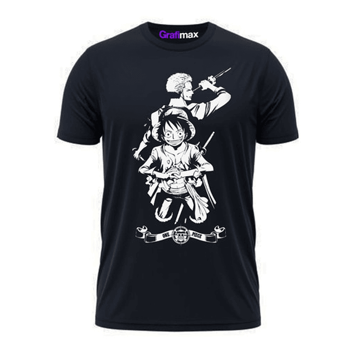 Polera One Piece Monkey D. Luffy & Zoro Juntos Grafimax 1