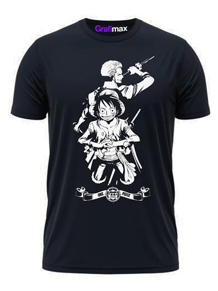 Polera One Piece Monkey D. Luffy & Zoro Juntos Grafimax 1