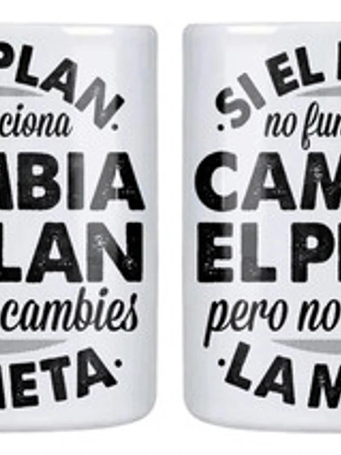 Tazón Si El Plan No Funciona Frases De Motivación Grafimax 1