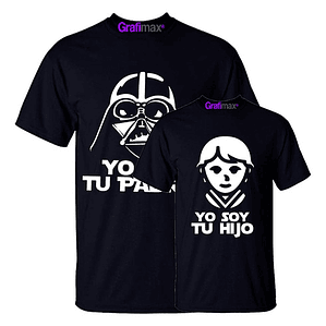 Pack Polera Soy Tu Padre Hijo Star Wars Familia Grafimax