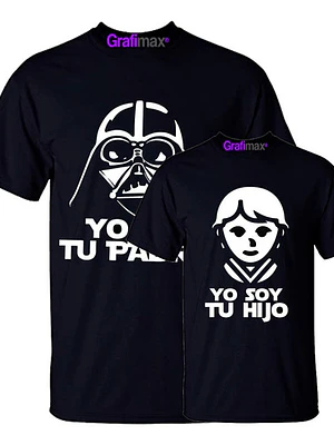 Pack Polera Soy Tu Padre Hijo Star Wars Familia Grafimax