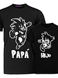 Pack Polera Goku Grande Pequeño Papá Hijo Familia -Grafimax - Miniatura 1