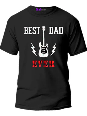 Polera Best Dad Ever Rock Dia Padre Papá Hombre Grafimax