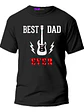 Polera Best Dad Ever Rock Dia Padre Papá Hombre Grafimax - Miniatura 1