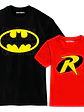 Pack Polera Batman y Robin Papá Hijo Familia - Grafimax - Miniatura 1