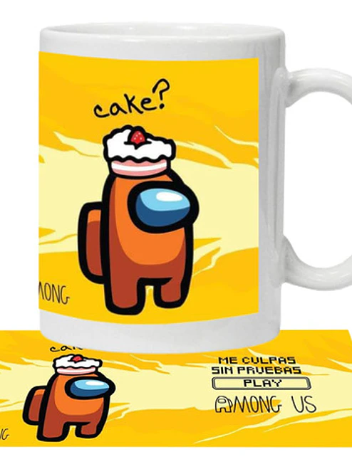 Tazón Among Us Cake Video Juegos Grafimax 1