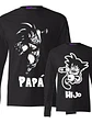 Pack Polera Manga larga  Papá Hijo Dbz Día Del Padre - Grafimax - Miniatura 1