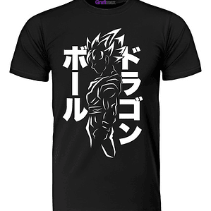 Polera Dragon Ball Goku Super Saiyan Flames Anime Grafimax