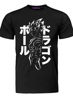 Polera Dragon Ball Goku Super Saiyan Flames Anime Grafimax