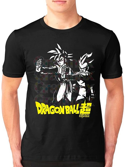 Polera Dragon Ball Goku Vegeta Gogeta Anime Grafimax 1