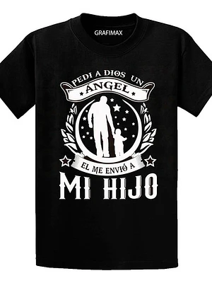 Polera Pedi Un Angel A Dios Dia Del Padre Papá Grafimax