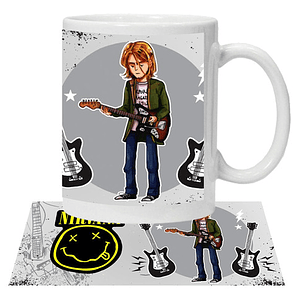 Tazón Nirvana Kurt Cobain Animados Grafimax
