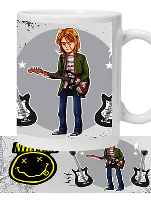 Tazón Nirvana Kurt Cobain Animados Grafimax