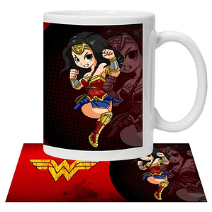 Tazón Dc Wonder Woman Chibi Grafimax