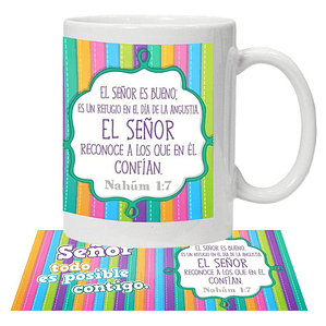 Tazón Dios Es Nuestro Amparo Grafimax