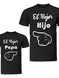 Pack Polera Padre Hijo El Mejor Papá E Hijo Familia -Grafimax - Miniatura 1