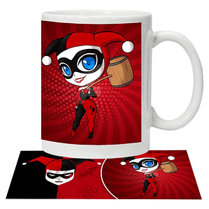 Tazón Dc Harley Quinn Chibi Grafimax