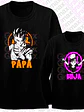 Pack Polera Ml Gohan Pan Papá E Hija Anime Familia Grafimax - Miniatura 3