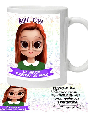 Tazón Profesor/A La Mejor Profe Eres Tíº Grafimax