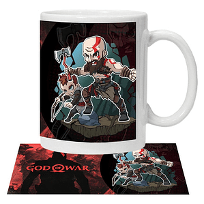 Tazón God Of War Kratos Y Atreus Video Juegos Grafimax
