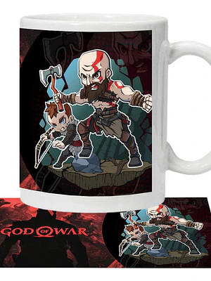 Tazón God Of War Kratos Y Atreus Video Juegos Grafimax