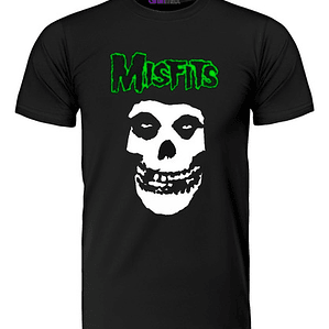 Polera Misfits Logo Míºsica Rock Punk Grafimax