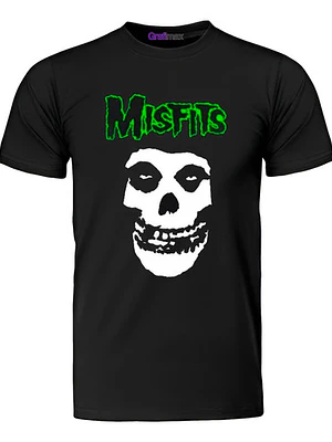 Polera Misfits Logo Míºsica Rock Punk Grafimax