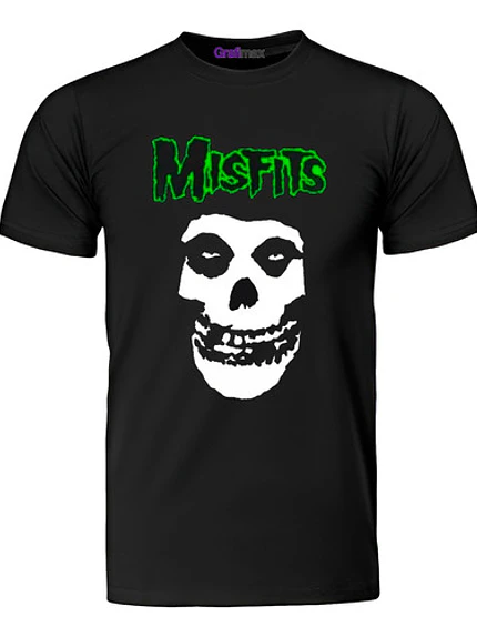 Polera Misfits Logo Míºsica Rock Punk Grafimax 1