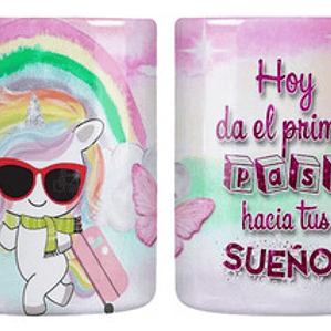 Tazón Unicornio Frases De Motivación Grafimax