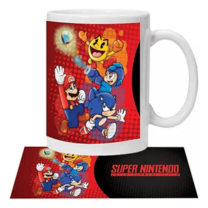 Tazón Super Nintendo Video Juegos Grafimax