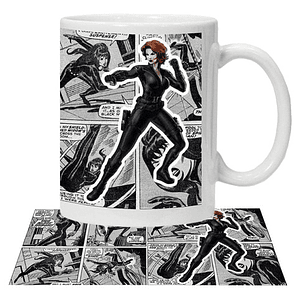 Tazón Black Widow Avengers Comics Marvel Grafimax