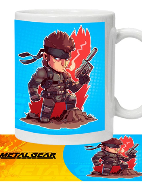 Tazón Metal Gear Solid Snake Video Juegos Grafimax 1
