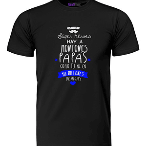 Polera Grafimax Papá Dia Del Padre Diseños Hombre Adulto