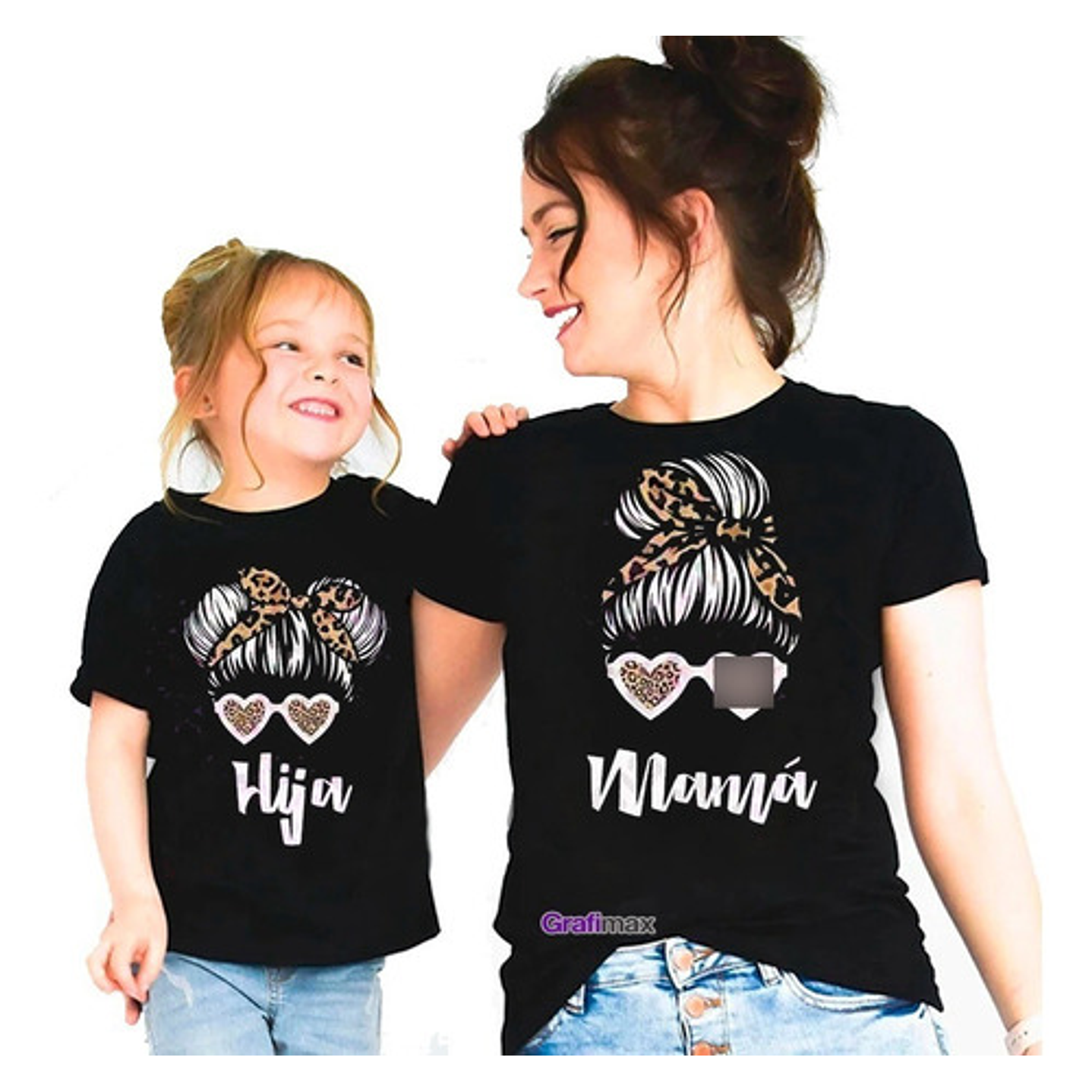 Pack Polera Mamá E Hija Life Mom Familia Grafimax 1