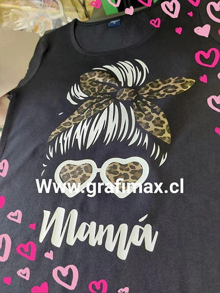 Pack Polera Mamá E Hija Life Mom Familia Grafimax 7